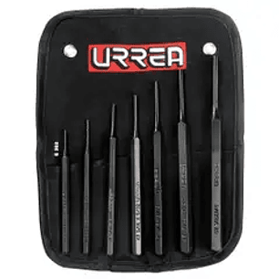 Juego de punzones, botadores rectos, 6 piezas