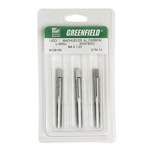 JUEGO DE MACHUELOS METRICOS M5.0  0.80 GREENFIELD