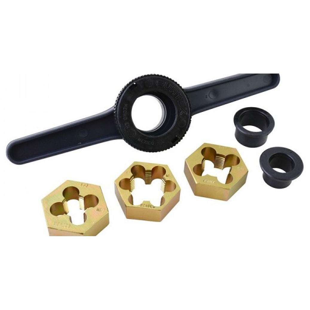 Juego de tarraja para tubo de PVC de 1/2