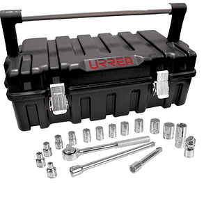 Juego de dados y accesorios cuadro de 1/2