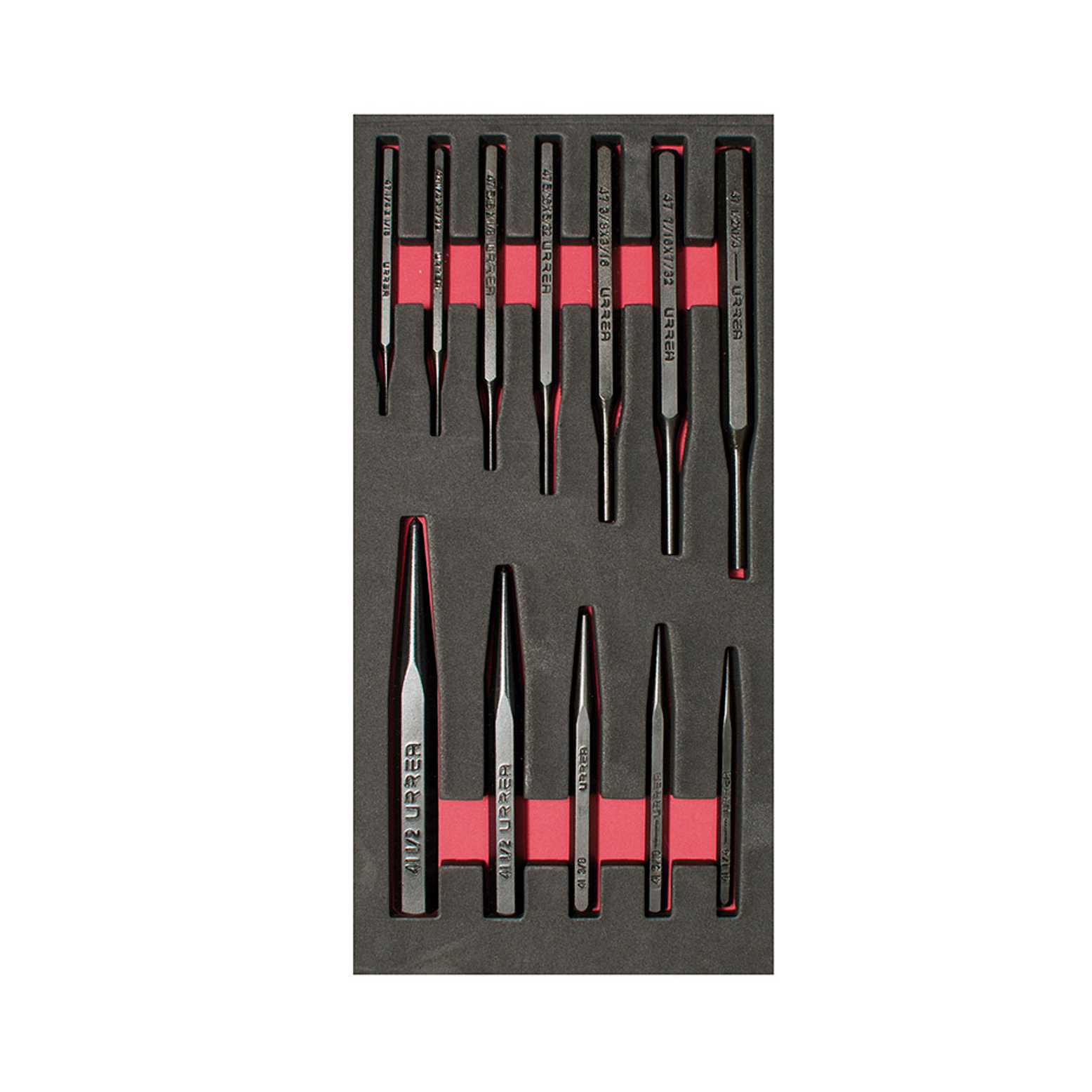 Juego de punzones, botadores y puntos para centrar, 12 piezas 1