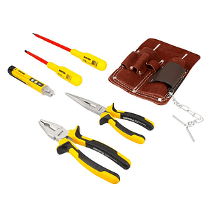 Juego combinado de herramientas para electricista de 1000 V, 6 piezas