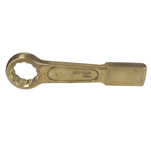 Llave de golpe plana de bronce aluminio antichispa en pulgadas, 12 puntas, 1 3/16