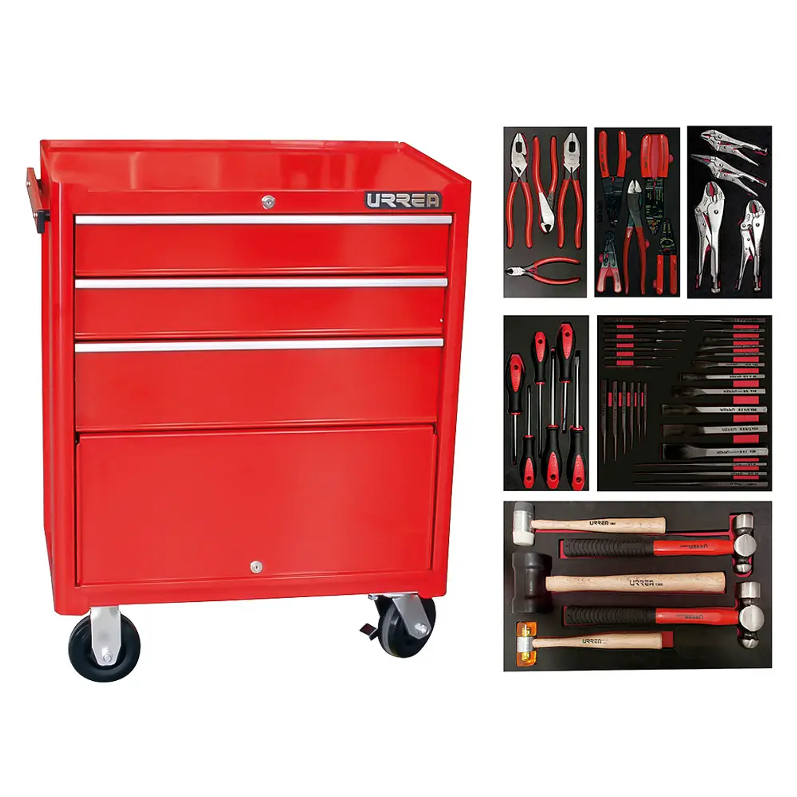 Juego industrial con organización modular de 3 gavetas 50 piezas, con gabinete I27M3 1