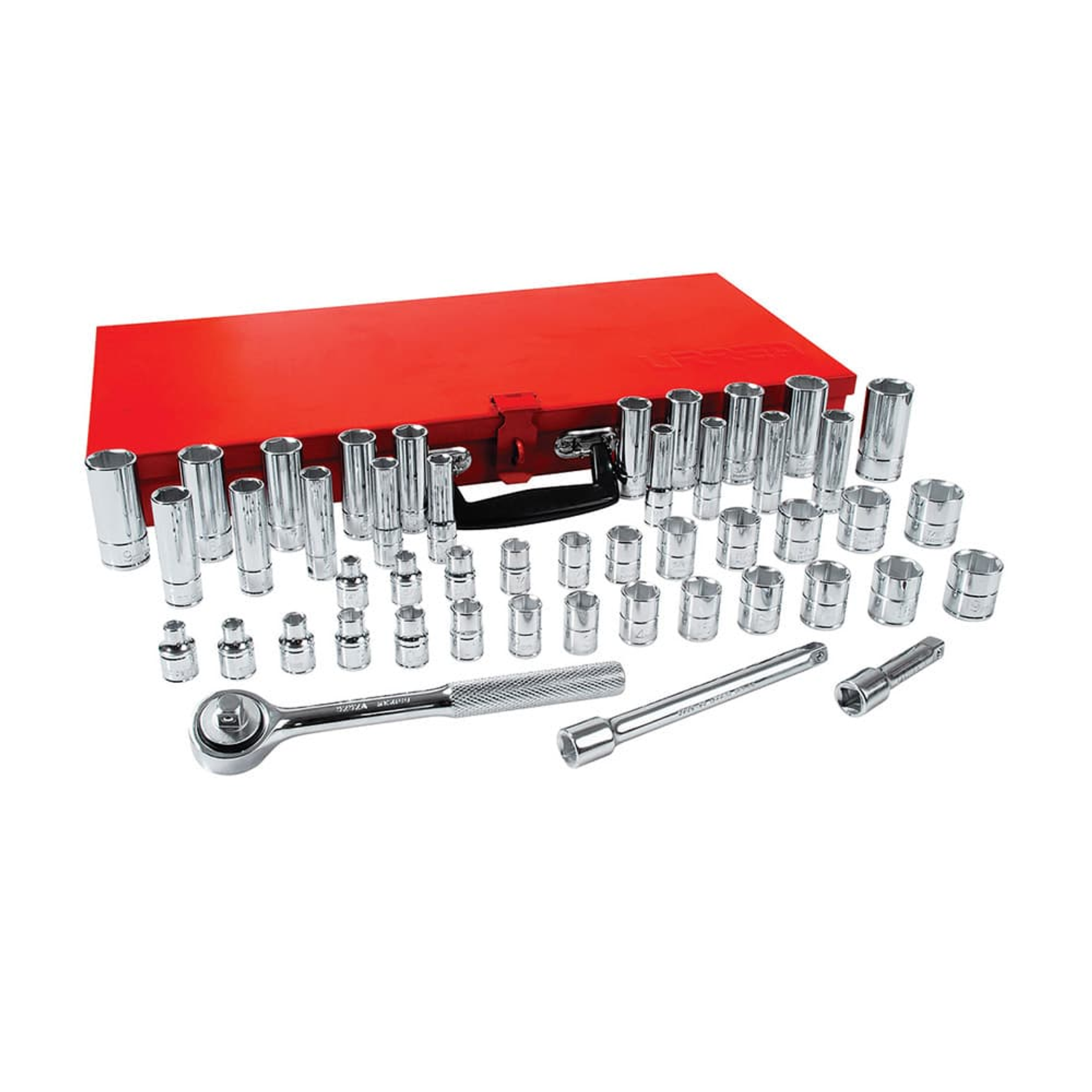 Juego de dados y accesorios cuadro de 3/8