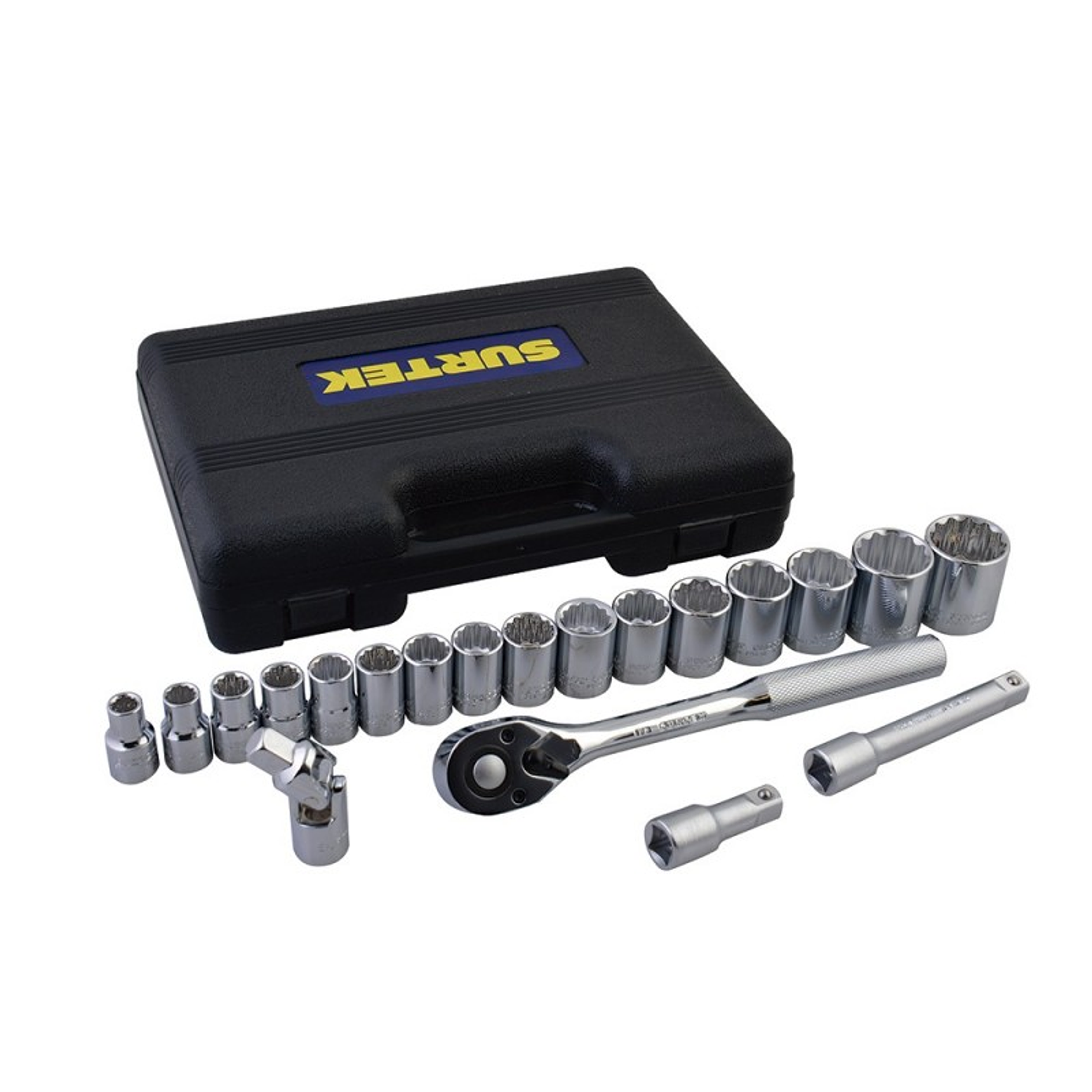 Juego de dados y accesorios cuadro de 1/2