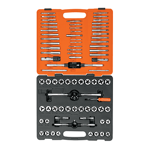 JUEGO DE MACHUELOS Y TARRAJAS 76 PIEZAS