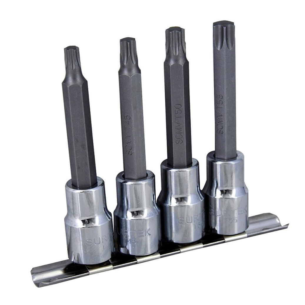 Juego de dados con punta torx cuadro de 1/2