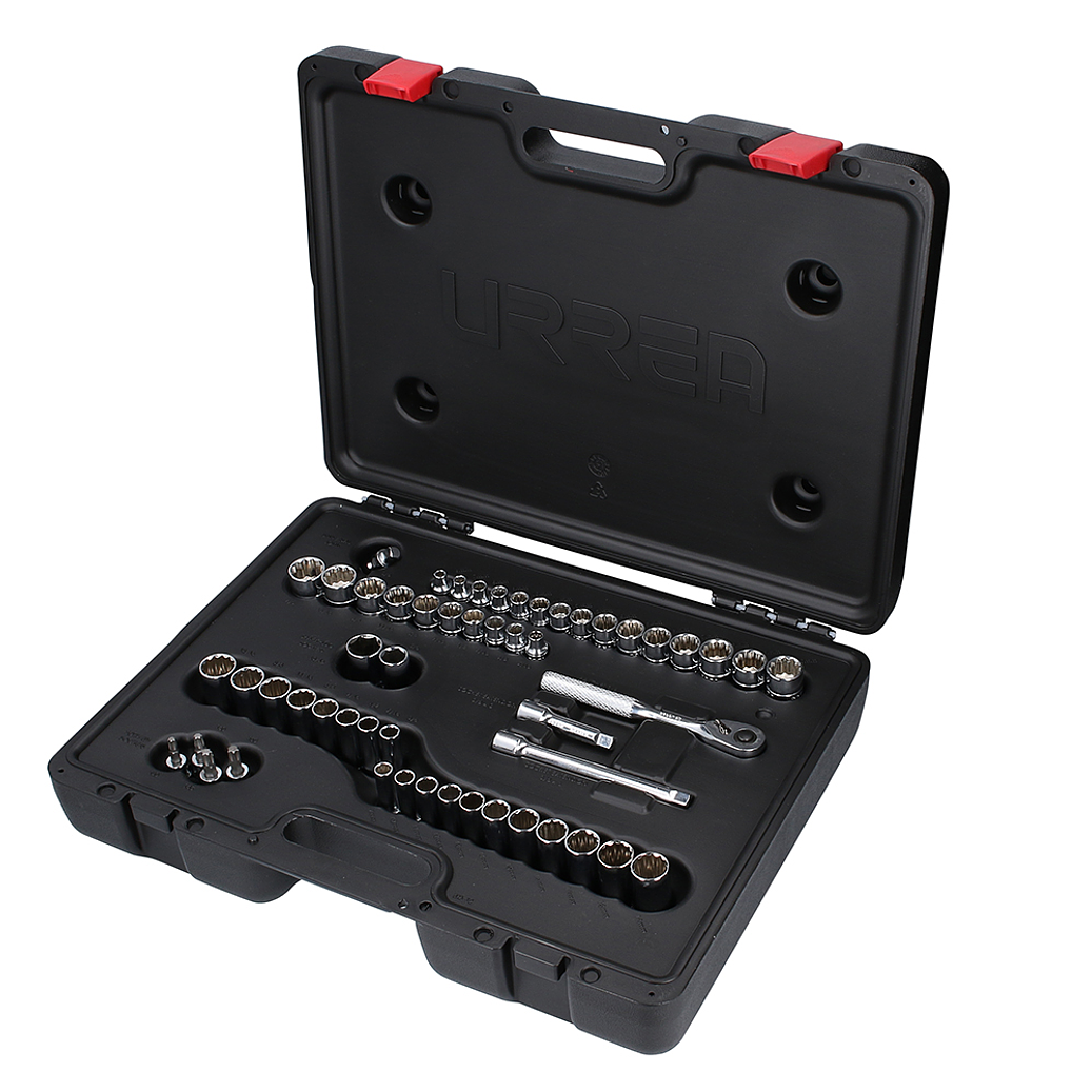 Juego de dados y accesorios cuadro de 3/8