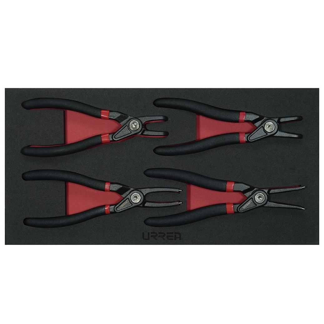 Juego de pinzas para anillos de retención, 4 piezas 1