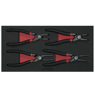 Juego de pinzas para anillos de retención, 4 piezas