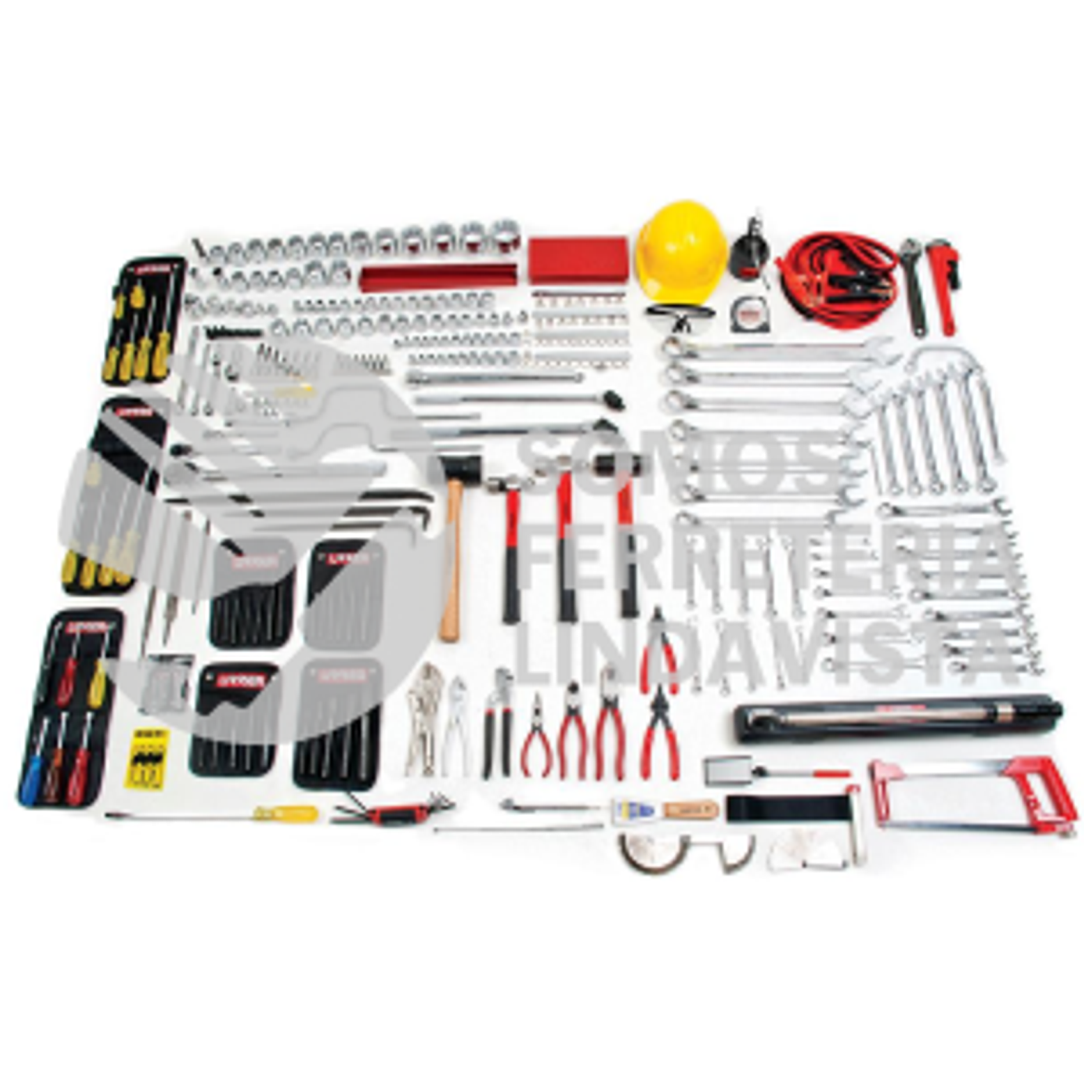 Juego intermedio industrial combinado 163 piezas, con gabinete EX27M6 1