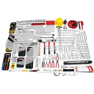 Juego intermedio industrial combinado 163 piezas, con gabinete EX27M6