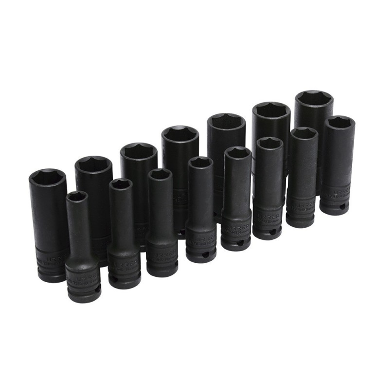 Juego de dados de impacto largos pared delgada cuadro de 1/2