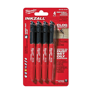 Marcador de punta fina negro INKZALL®