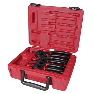 Juego de pinzas para anillos de retención, 6 piezas