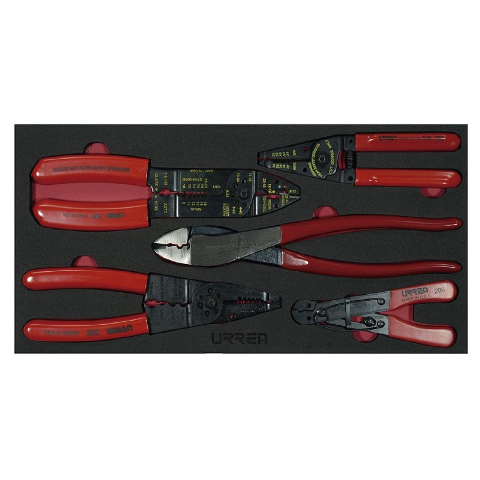 Juego de pinzas pela cable, 5 piezas 1