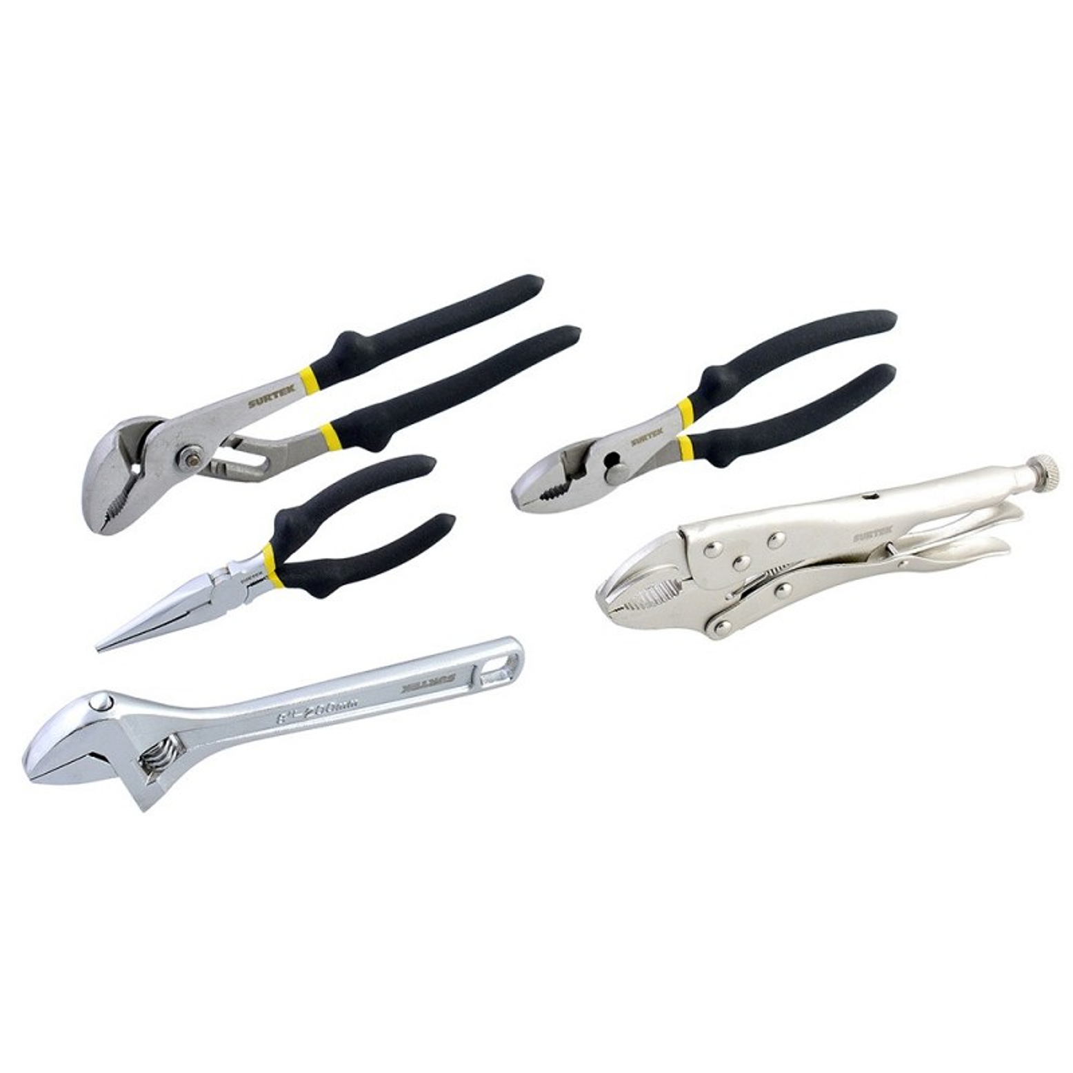 JUEGO DE MINI PINZAS DE 4 PULGADAS 5 PIEZAS 1