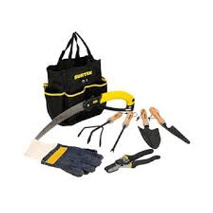 Juego combinado de herramienta para jardinería, 8 piezas con bolsa