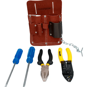 Juego combinado de herramientas para electricista, 5 piezas