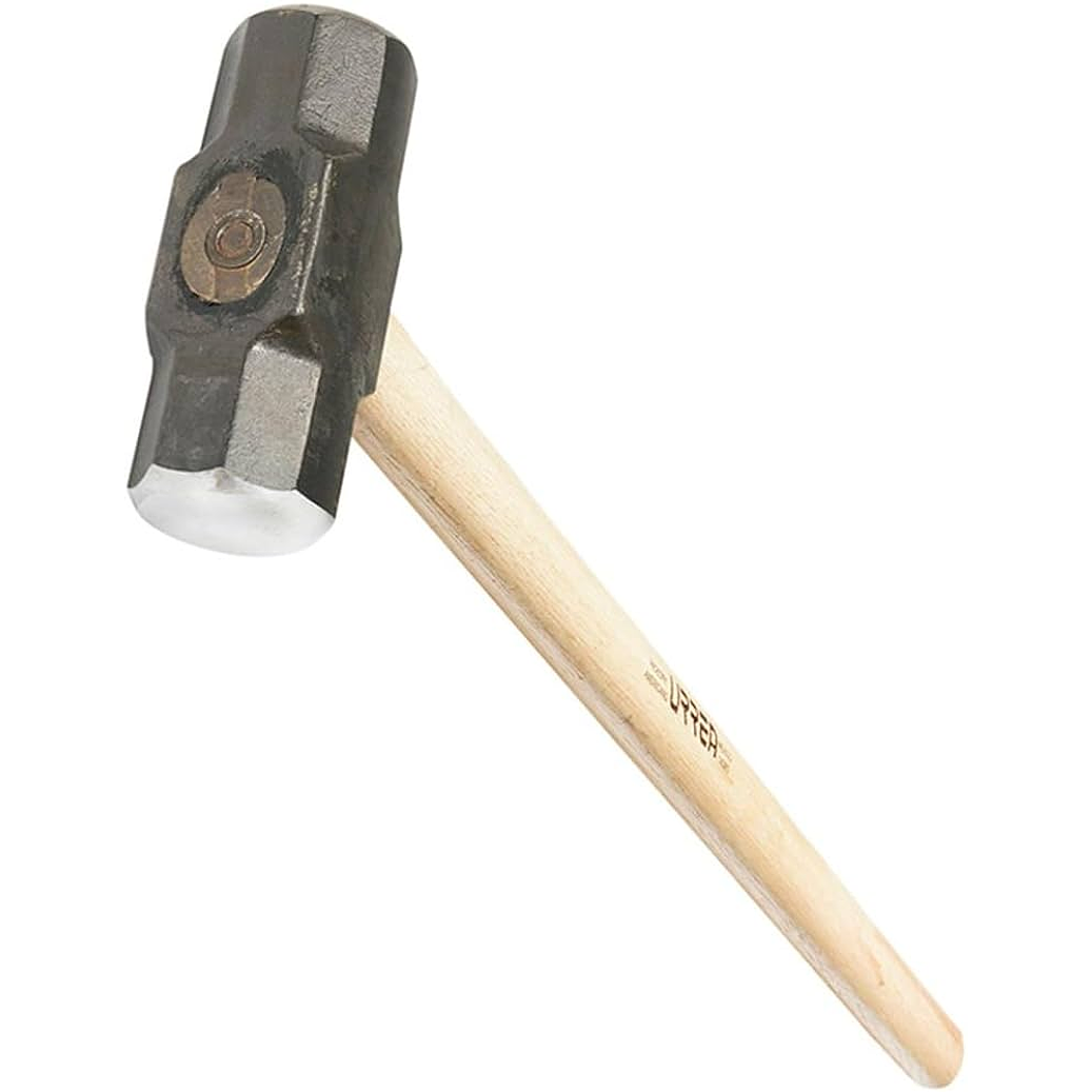 Marro octagonal cabeza maquinada con mango de madera de 36