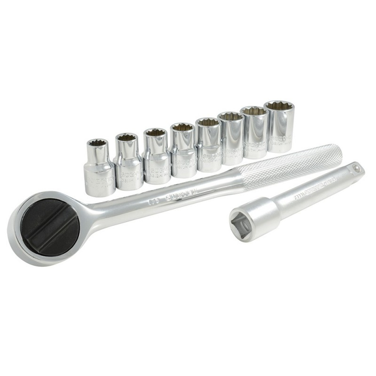 Juego de dados y accesorios cuadro de 1/2