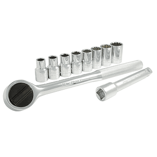 Juego de dados y accesorios cuadro de 1/2