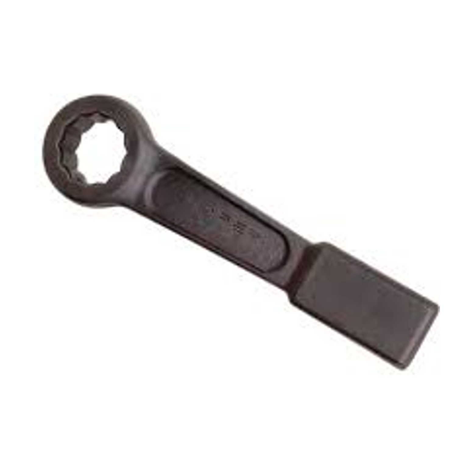 Llave de golpe plana fosfatizada en pulgadas, 12 puntas, 3 1/2