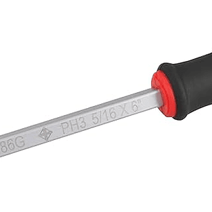 Destornillador con mango bimaterial de golpe, punta Phillips #3 x 6