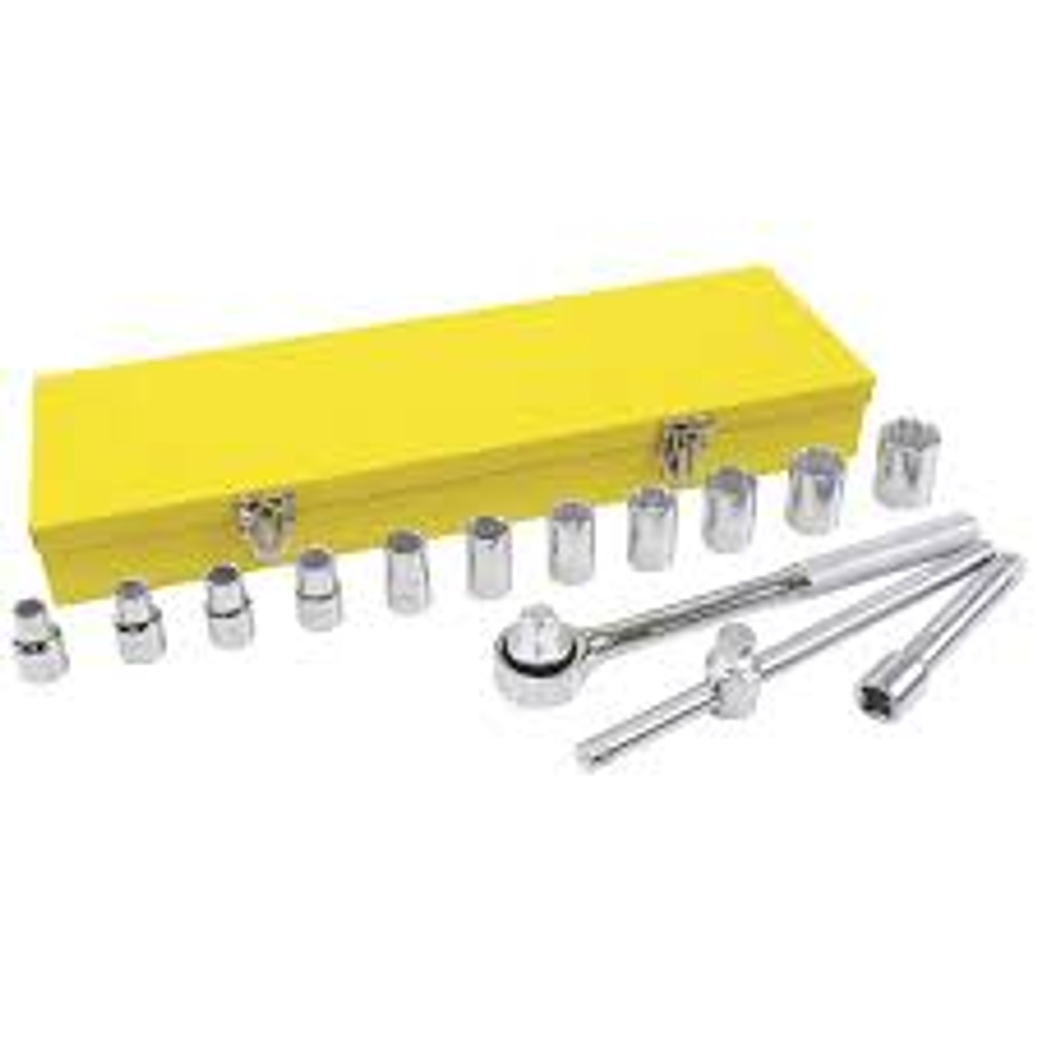 Juego de dados y accesorios cuadro de 1/2