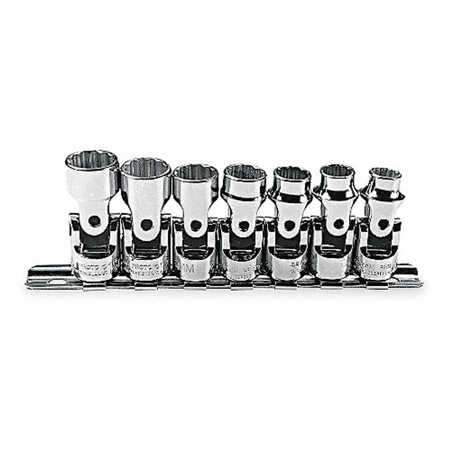 JUEGO DE DADOS UNIVERSALES ENTRADA 3/8 7 PIEZAS METRICO 1