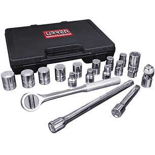 Juego de dados y accesorios cuadro de 1/2