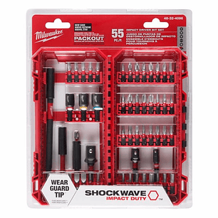 JUEGO DE BROCAS PARA DESTORNILLADOR SHOCKWAVE IMPACT DUTY DE 55 PIEZAS