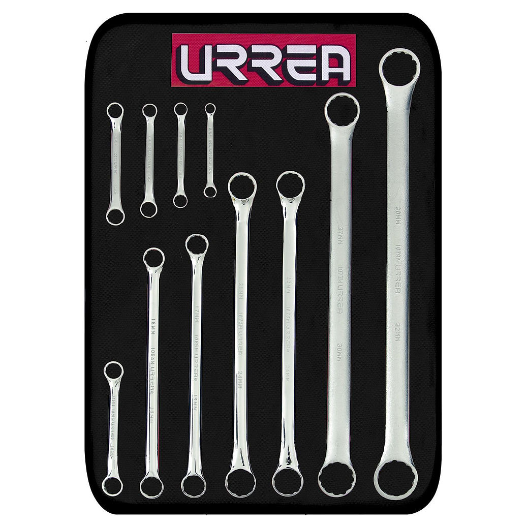 Juego de llaves de estrías pulido espejo de 15° métricas, 12 puntas, 11 piezas 1