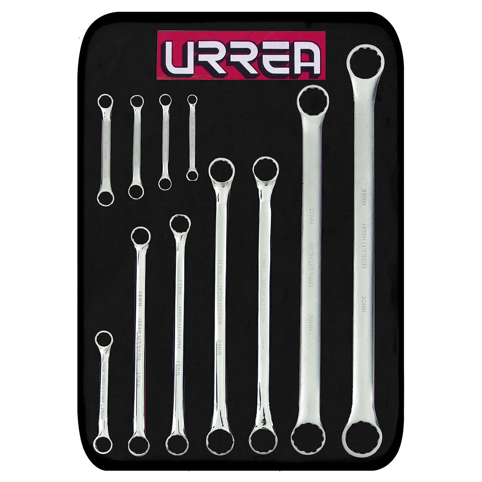 Juego de llaves de estrías pulido espejo de 15° métricas, 12 puntas, 11 piezas 1