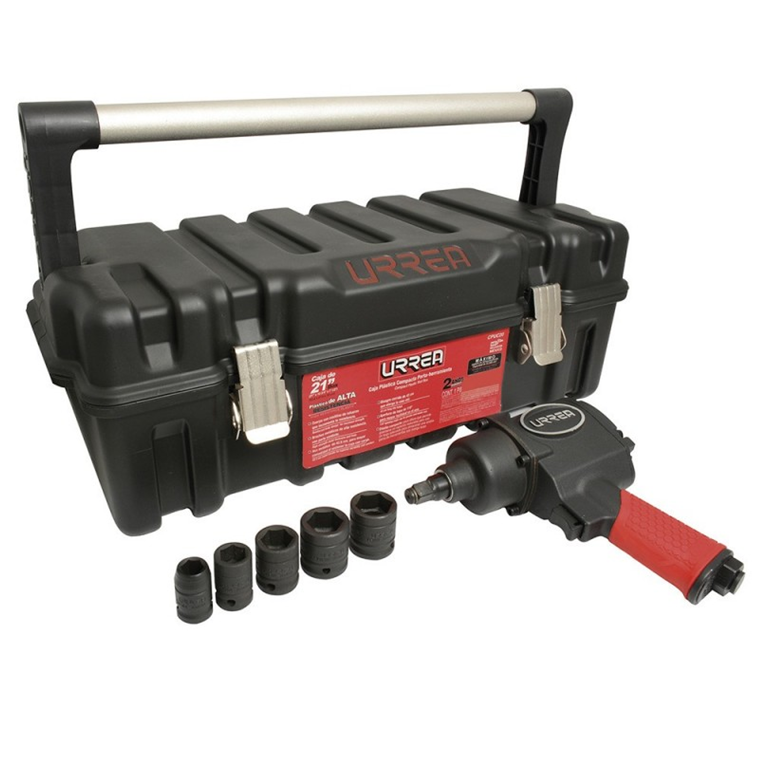 Juego de pistola de impacto neumática cuadro de 1/2