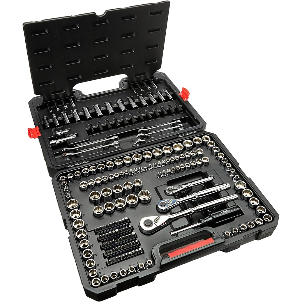 Juego combinado de herramienta para mecánico con maletín plástico, 230 piezas 1