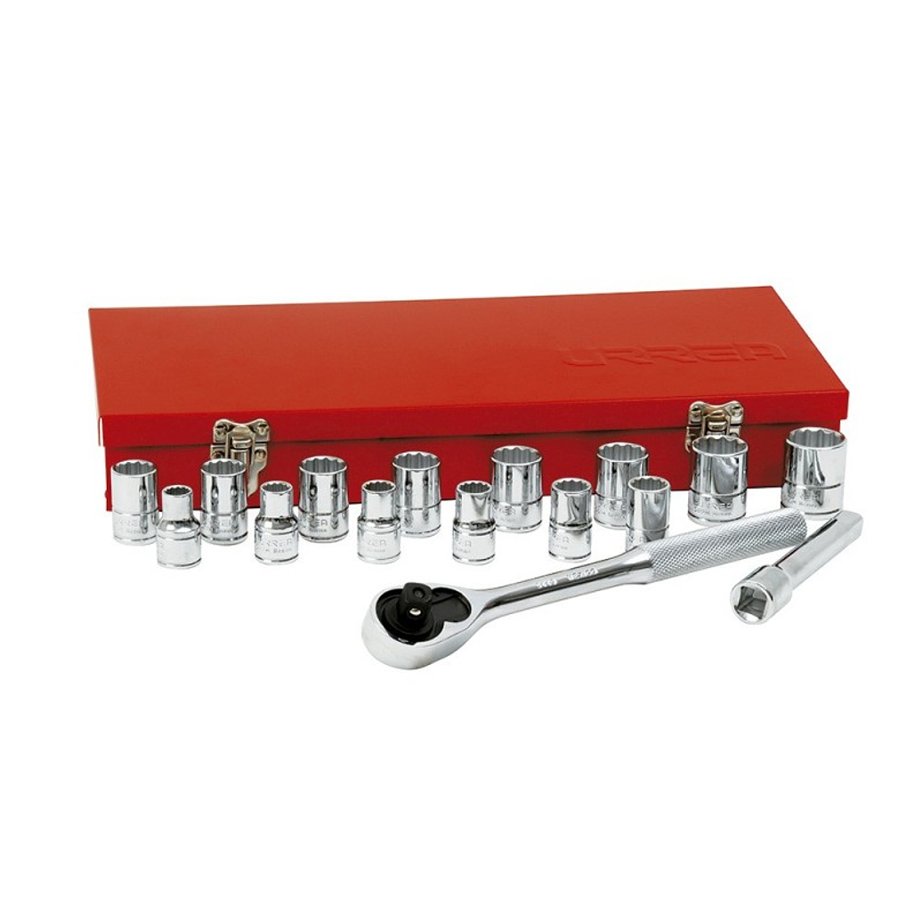 Juego de dados y accesorios cuadro de 1/2