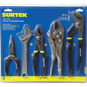 Juego combinado de pinzas para mecánico, 5 piezas