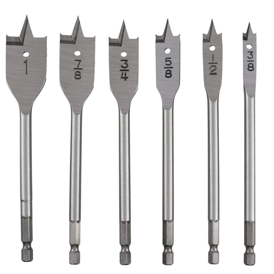 JUEGO DE BROCAS PARA MADERA 3/8 X 1