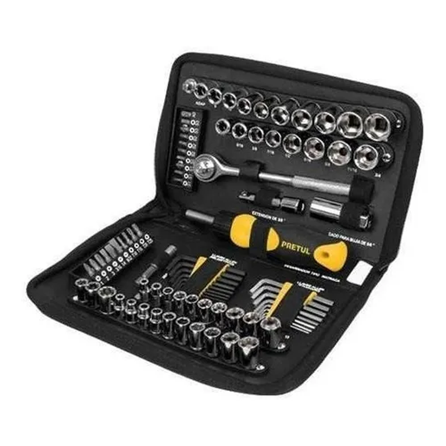 JUEGO DE DADOS Y PUNTAS 85 PIEZAS 1