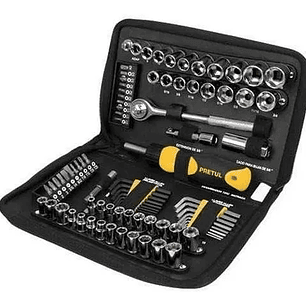 JUEGO DE DADOS Y PUNTAS 85 PIEZAS