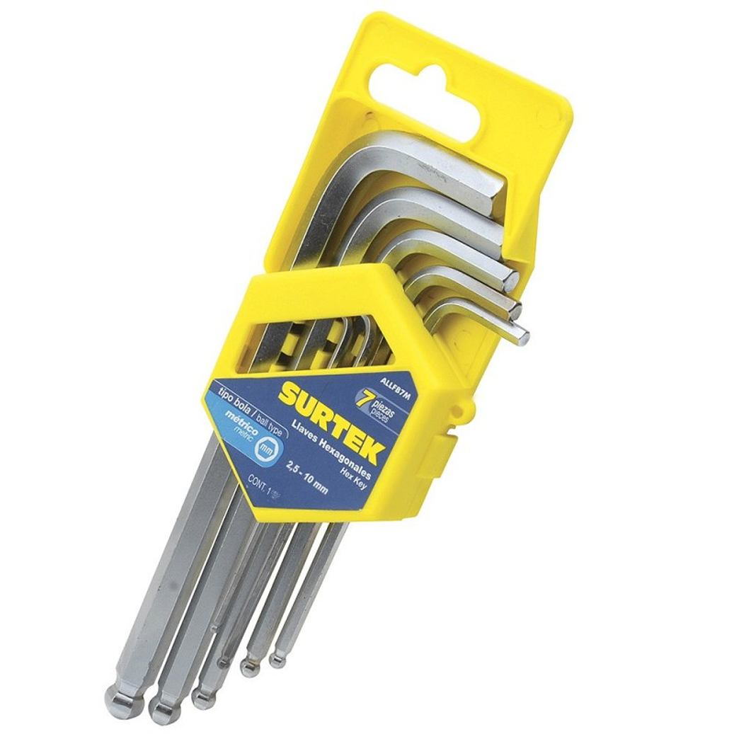 Juego de llaves hexagonales tipo 