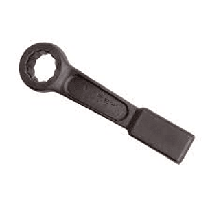 Llave de golpe plana fosfatizada en pulgadas, 12 puntas, 3 7/8