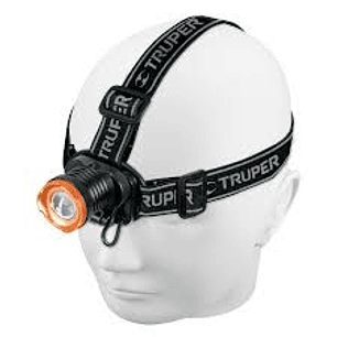 LINTERNA DE MINERO, 80 LÚMENES, 1 LED, RECARGABLE,