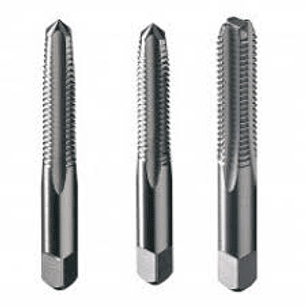 JUEGO DE MACHUELOS ACERO CARBON 1/4 28NF