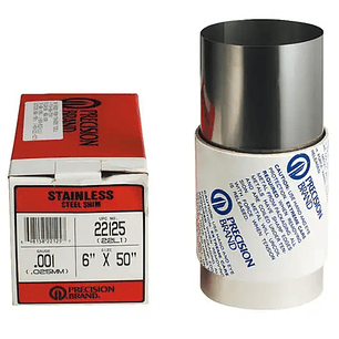 LAINA DE ACERO INOXIDABKE ROLLO 0.025