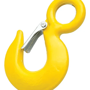 Gancho de ojo con seguro 1 1/8