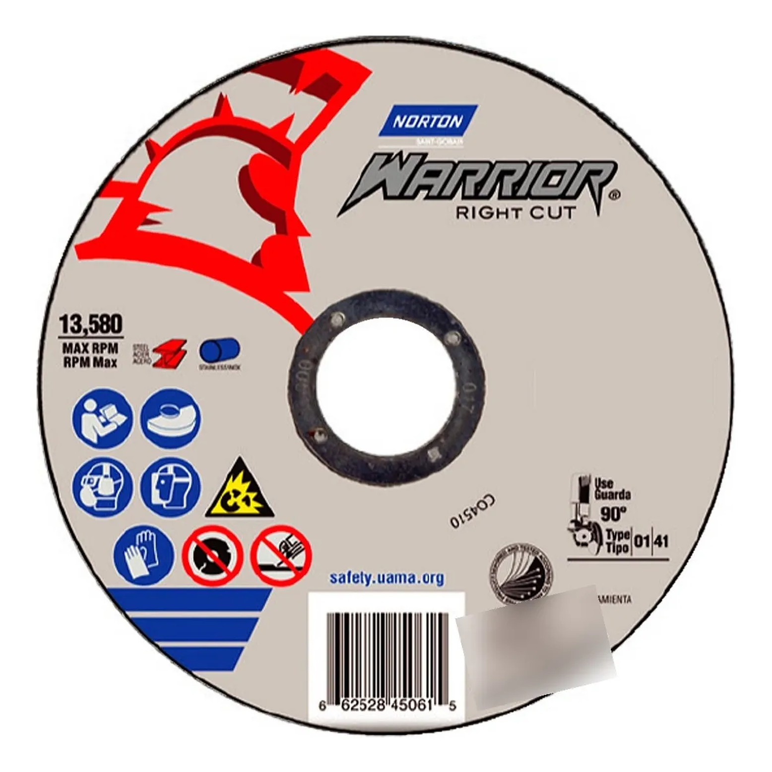 DISCO ABRASIVO CORTE 4 1/2 X 1/8 X 7/8 (DC4518W) 1