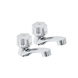 JUEGO 2 LLAVES PARA LAVABO, ABS, MANERALES HEXAGONAL